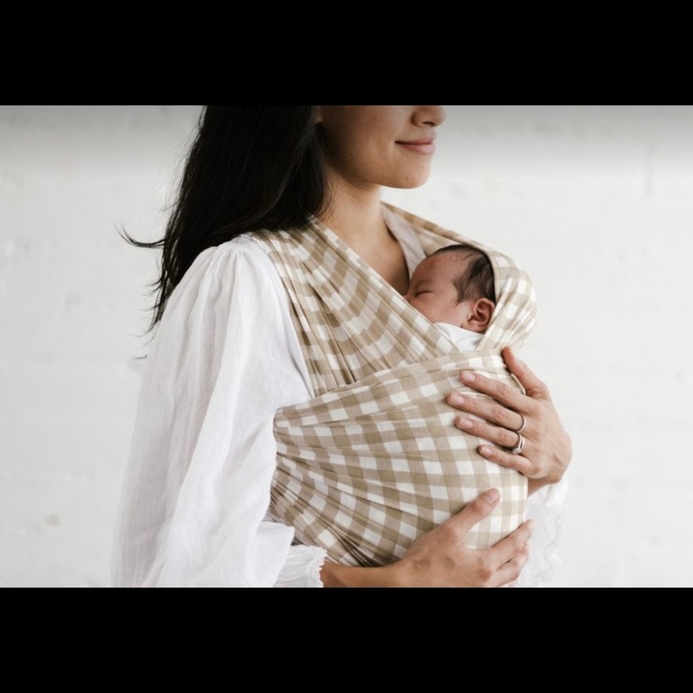 Solly Baby Wrap Creamy Gingham